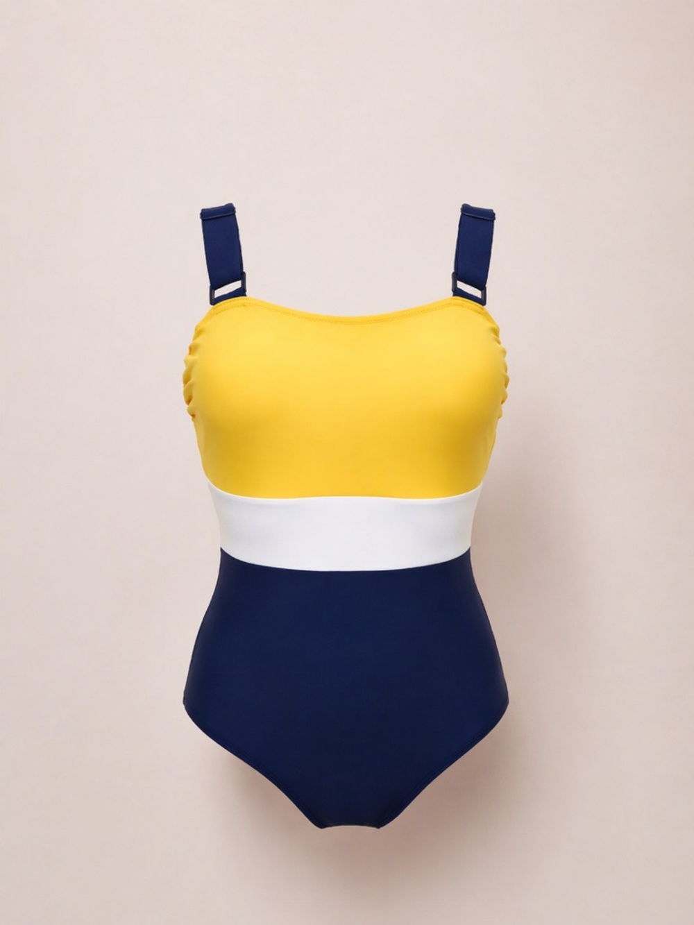 Pour Moi Palm Springs Colour Block Tummy Control One-Piece Swimsuit US 16 /EU 46 - Picture 7 of 8